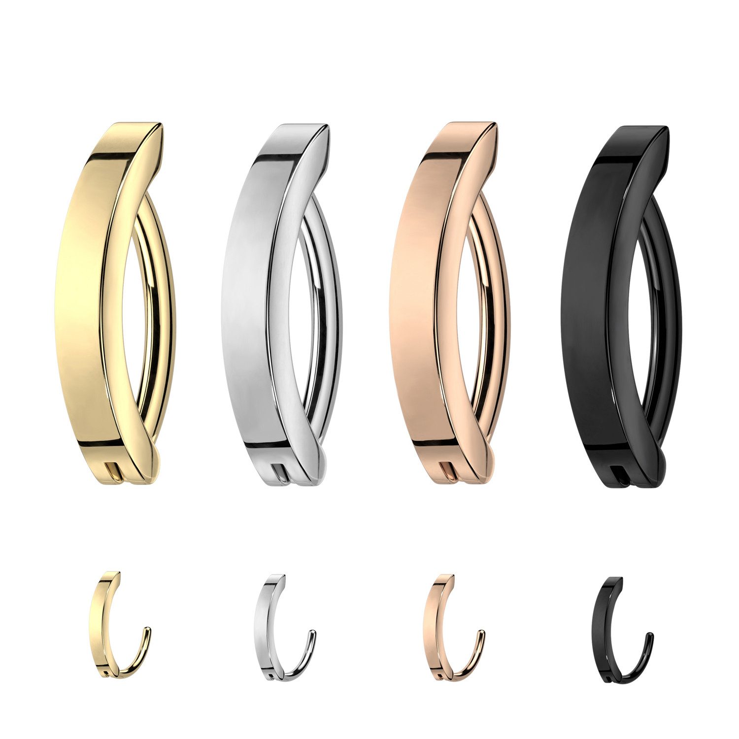 Taffstyle Bauchnabelpiercing Clicker Ring minimalistisch Chirurgenstahl Bau günstig online kaufen