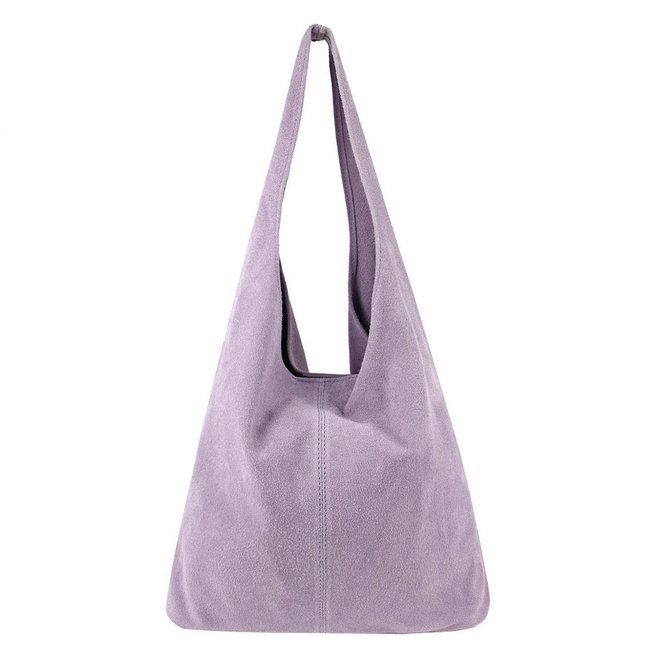 Schultertasche Made in Italy Damen Leder Tasche Schultertasche