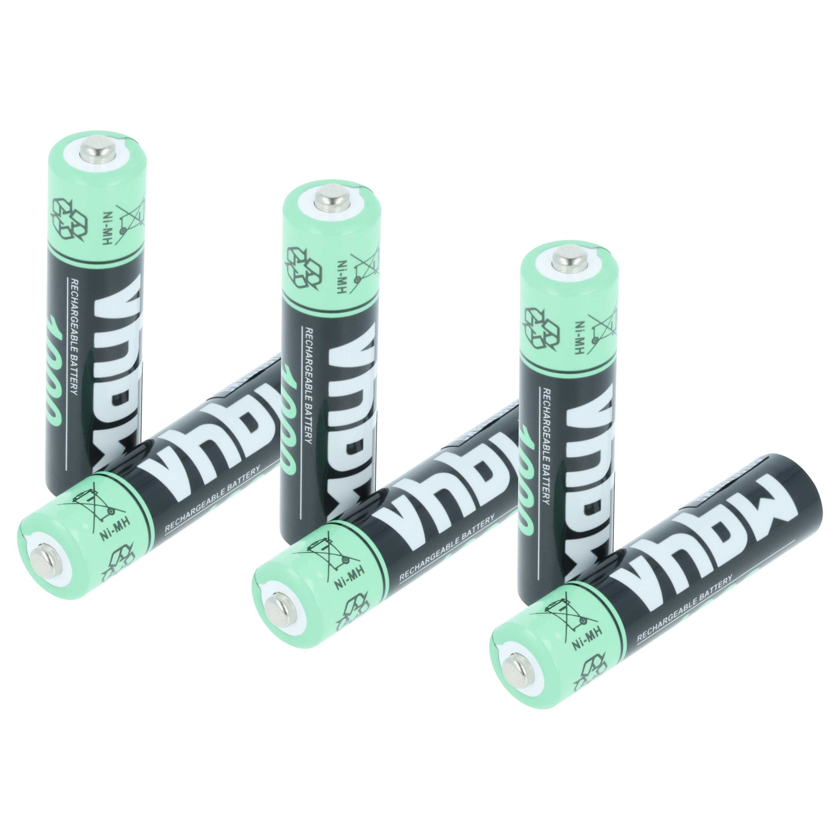 vhbw Akku passend für Gigaset E720A, CL660HX, CL690, CL690HX, CL690A, Akku Akku NiMH 1000 mAh (1,2 V, 6 St), Kompatible Akkuzellen, Für AAA Anwendungen z.B. Taschenlampen