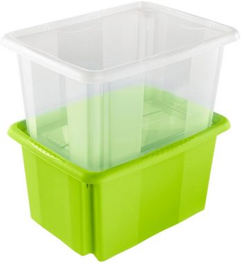 keeeper Organizer emil (Set, 3 St), Aufbewahrungsbox, 15 L, mit Deckel, hochwertiger Kunststoff