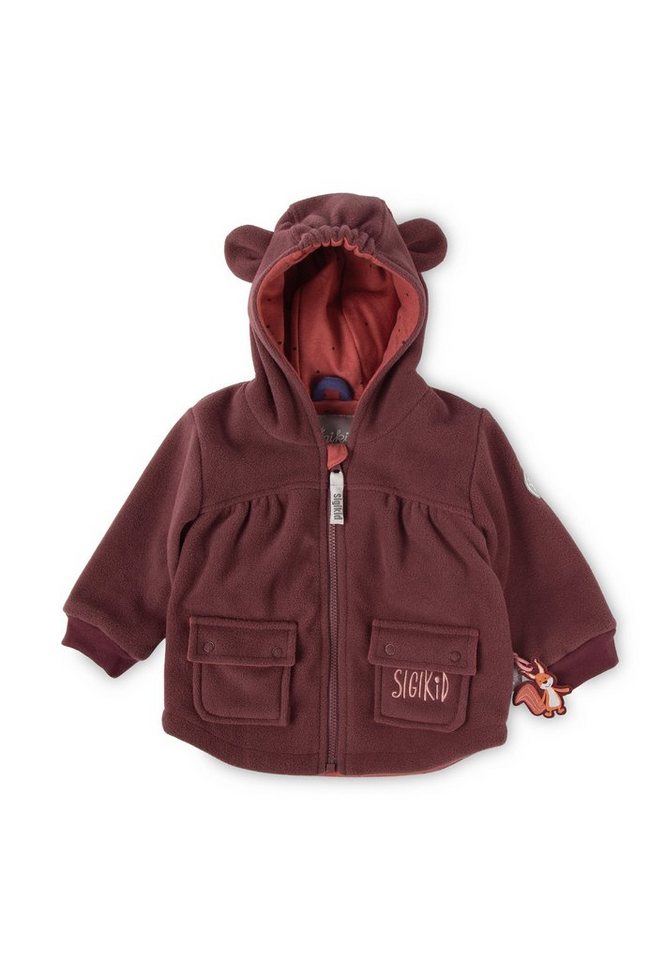 Sigikid Fleecejacke Baby Jacke Fleecejacke mit Baumwollfutter (1-St), In  FORM & FARBE stabil auch bei häufiger Wäsche