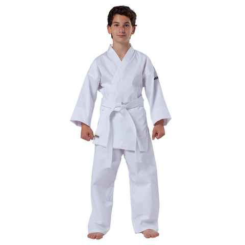 KWON Karateanzug Basic mit Karategürtel Karatehose und Karatejacke, Größe 80 - 190, 6,5 OZ, inkl Gürtel, Einsteiger Model
