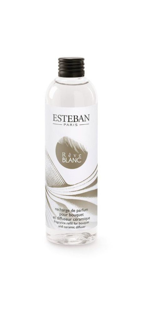 Esteban Raumduft-Nachfüllflasche Reve Blanc 500ml, Moschusartiges Blumenparfüm für Diffuser