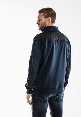 STREET ONE MEN Sweatjacke mit Stehkragen