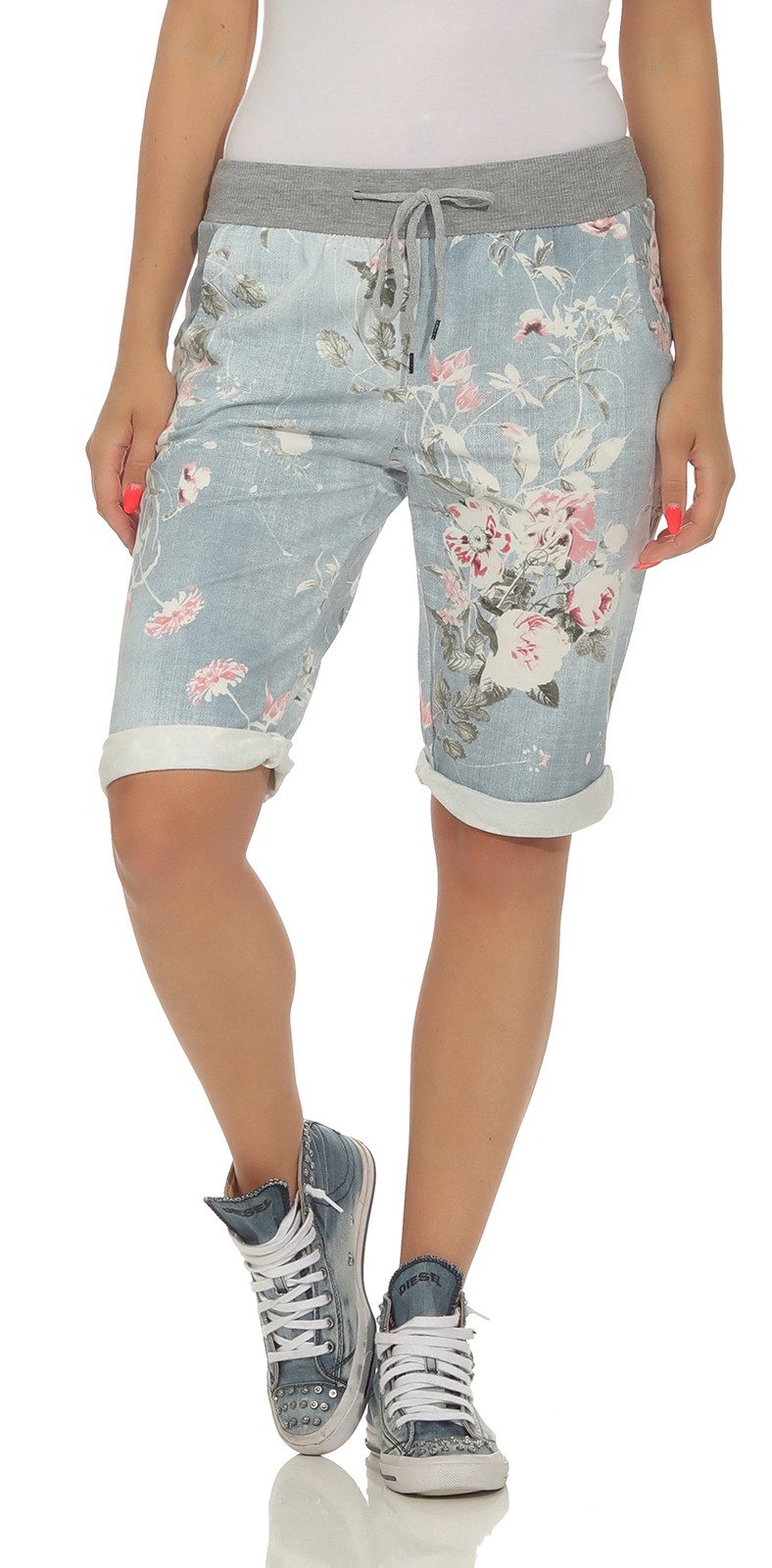 CLEO STYLE Sweatbermudas Sweat Bermuda 9 günstig online kaufen