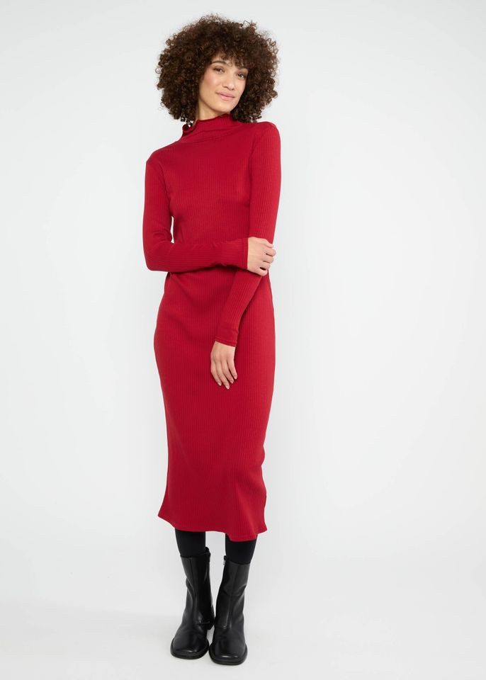 Blutsgeschwister Midikleid - Kleid The Bodyconscious – enganliegendes Ripp-Kleid