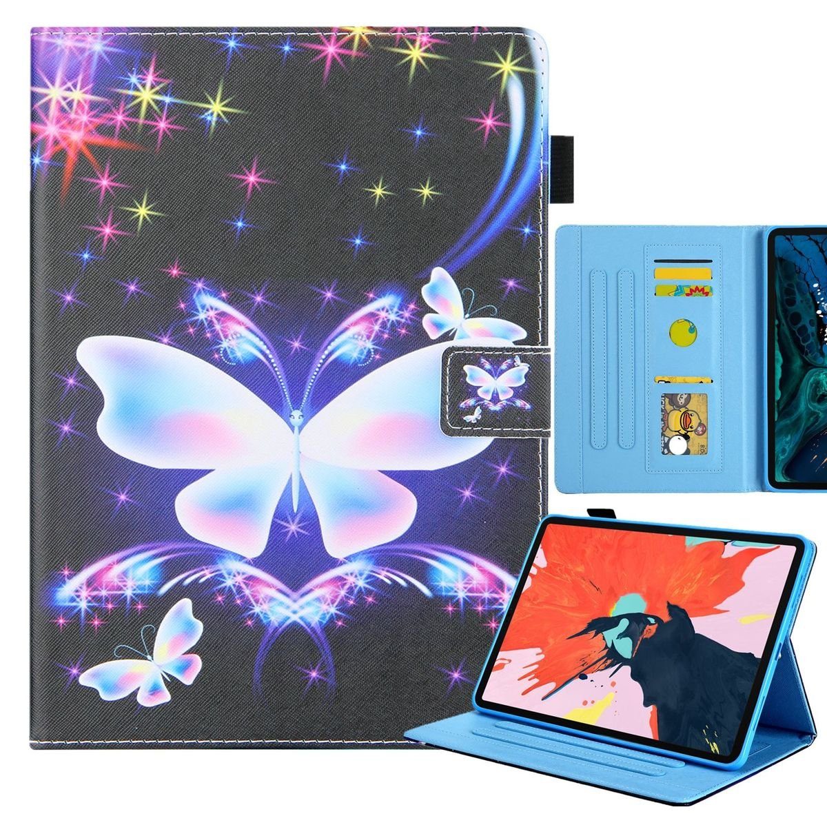 Wigento Tablet-Hülle Für Apple iPad 11. Gen A16 2025 / 10.9 2022 Kunstleder Tasche Motiv 4