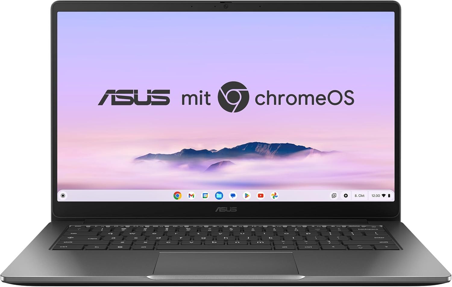 Asus Chromebook Plus CX14 Laptop Intel Core 3, 8GB RAM, 128GB eMMC ChromeOS Chromebook (35,56 cm/14 Zoll, Intel Core 3 N355, Intel UHD Graphics, 8 GB, Webcam mit Abdeckung)