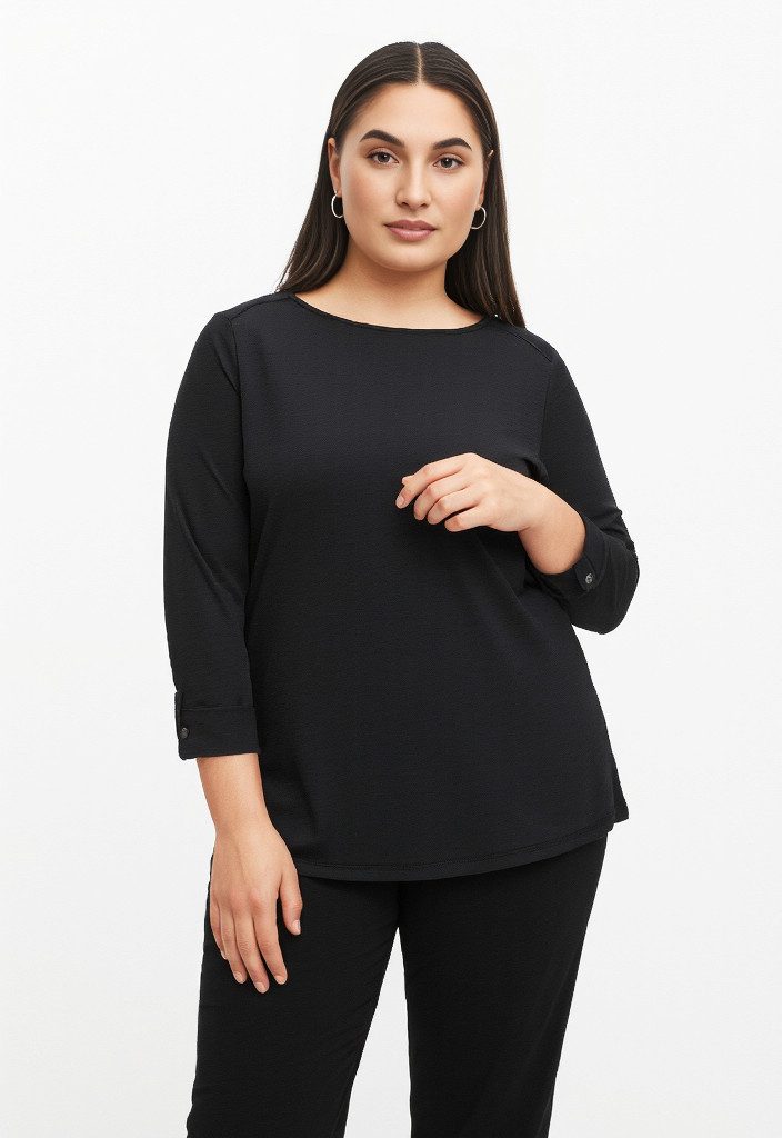 ONLY CARMAKOMA 3/4-Arm-Shirt CARSLUB 3/4 O-NECK günstig online kaufen