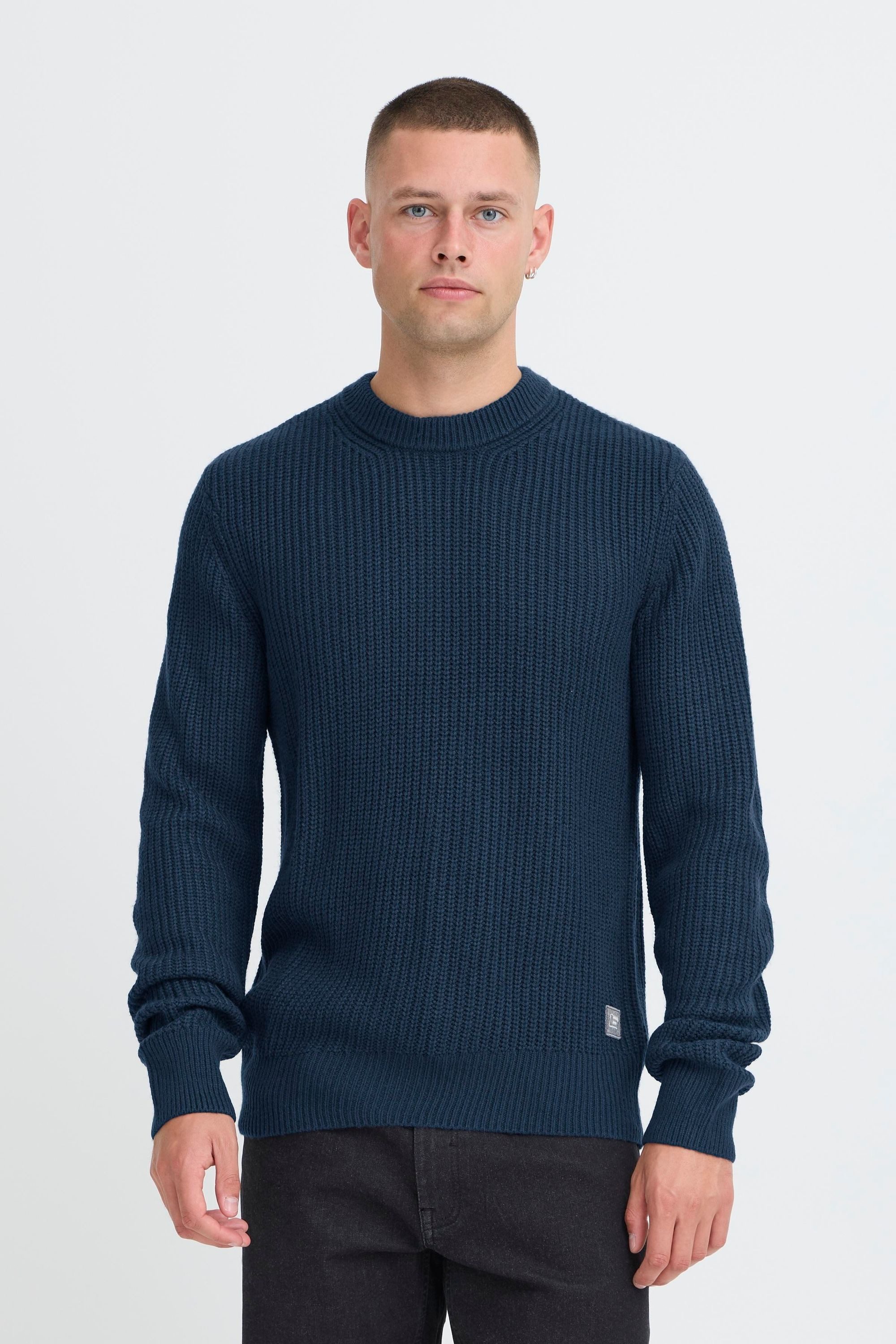 Blend Strickpullover BHMRibi Klassischer Grobstrickpullover günstig online kaufen