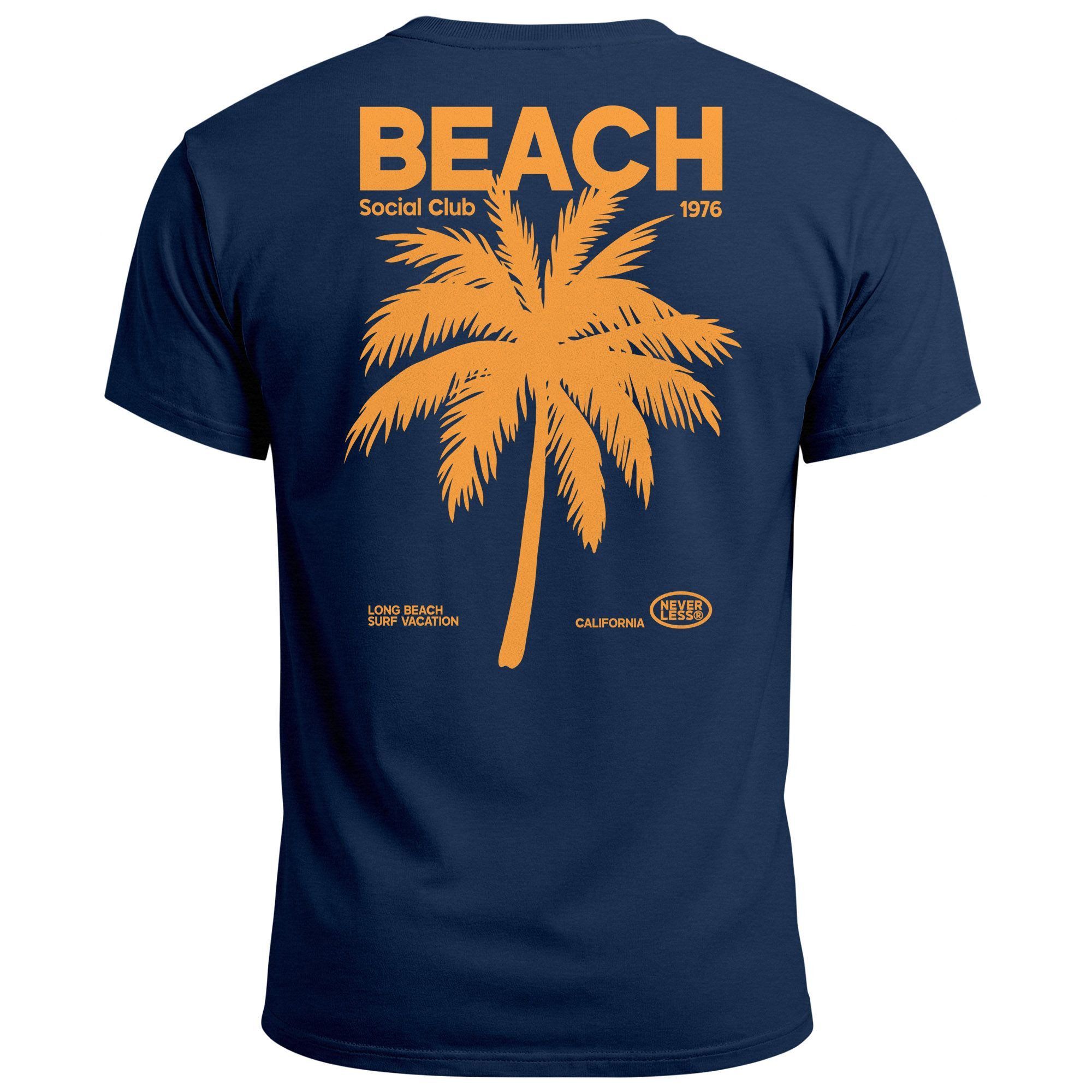 Neverless Print-Shirt Herren T-Shirt Backprint Sommer Funshirt mit Palmen P günstig online kaufen