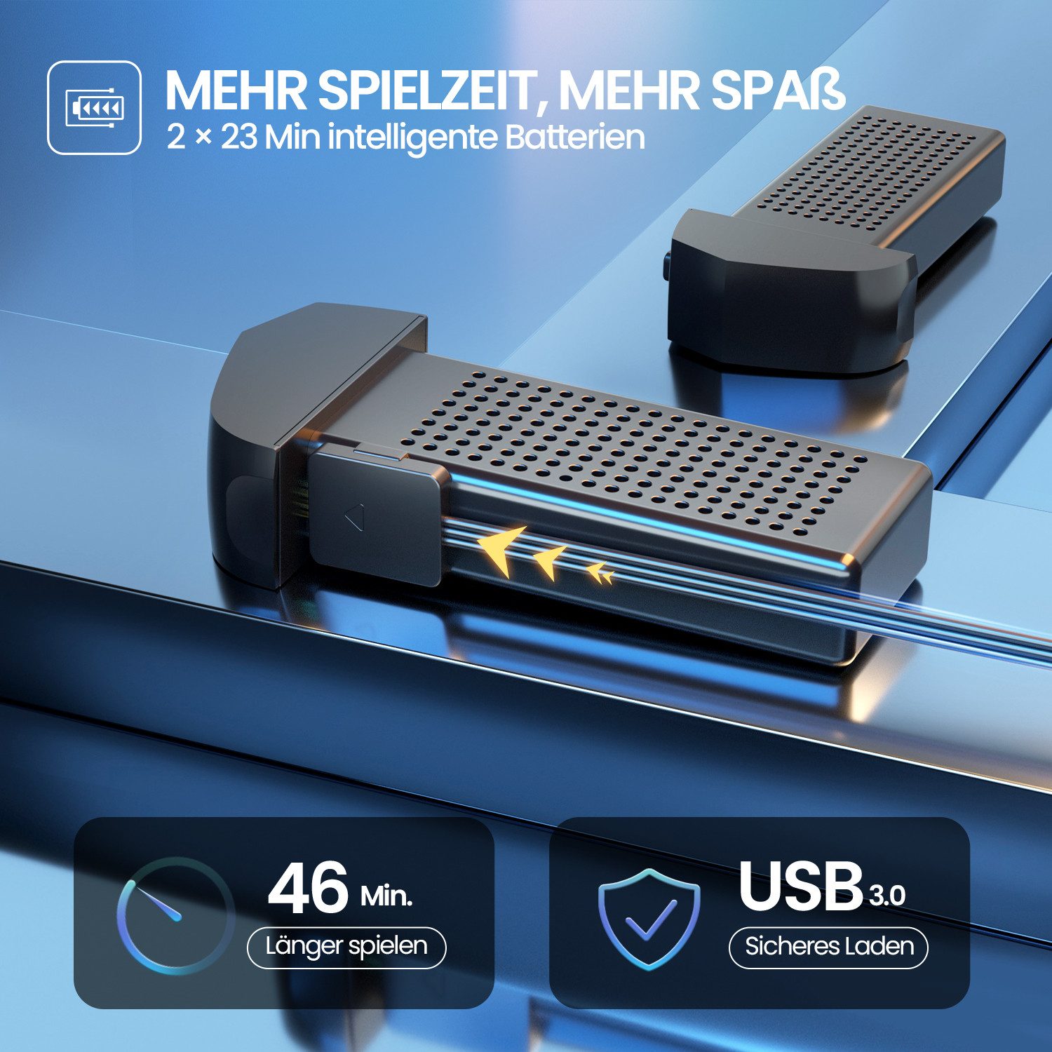 HOLY STONE mit Kamera 4K, 46 Min Flugzeit, Follow-Me, Bürstenloser Motor Drohne (Ideal für Familie, Reisen & Partys)