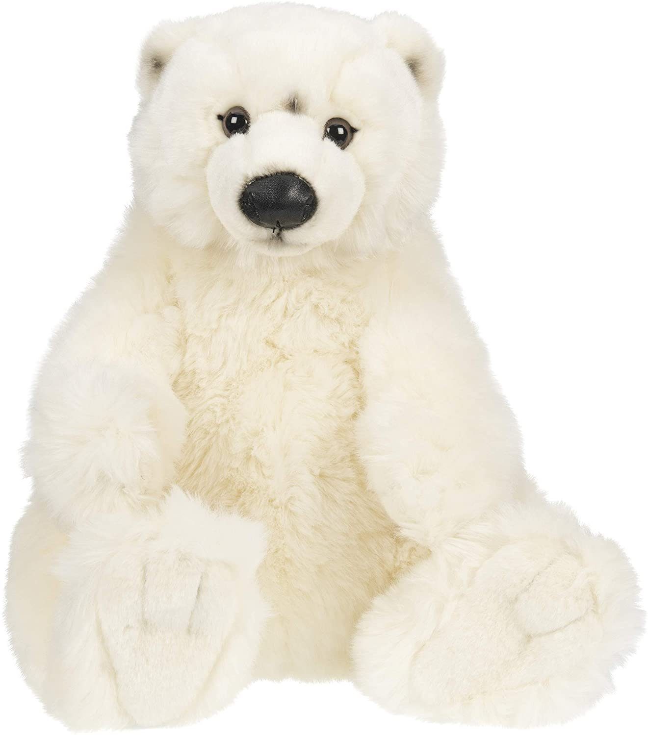 - 100 zu sitzend % Kuscheltier Plüschtier, Eisbär, Plüsch-Bär, Füllmaterial - (Höhe) Uni-Toys cm - recyceltes Polarbär 33