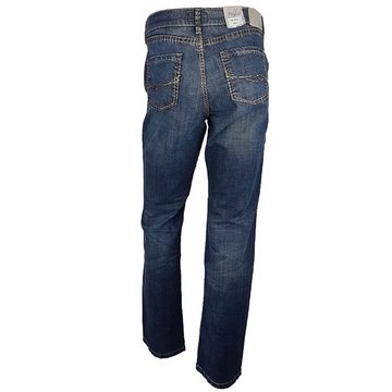 Pioneer Authentic Jeans Straight-Jeans Pioneer Damen Jeans SALLY Authentic Jeans washed Hose blau grobe Naht 42537