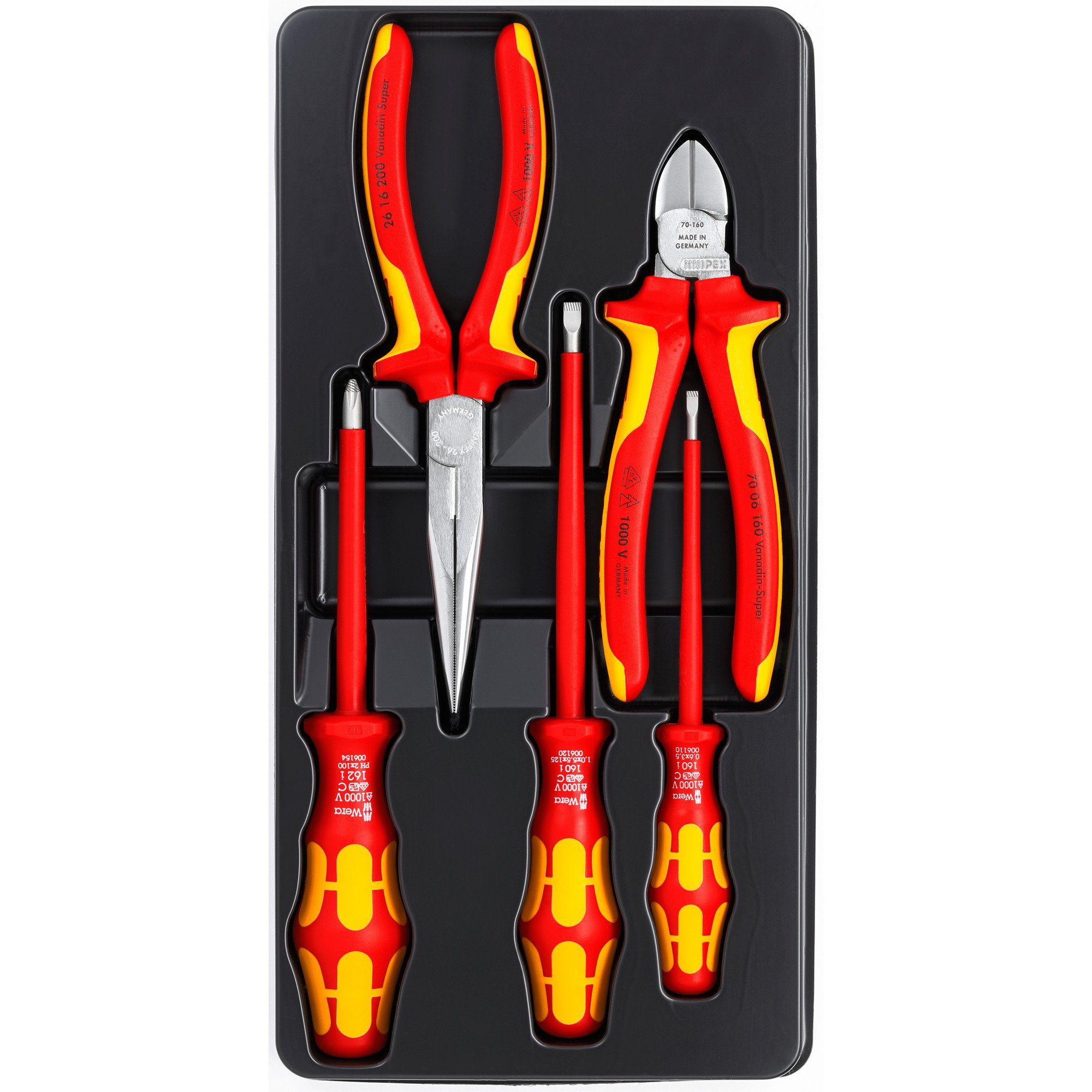 Knipex Инструментset KNIPEX VDE-Werkzeugsatz 002013, Инструмент-Set, (5-tlg)