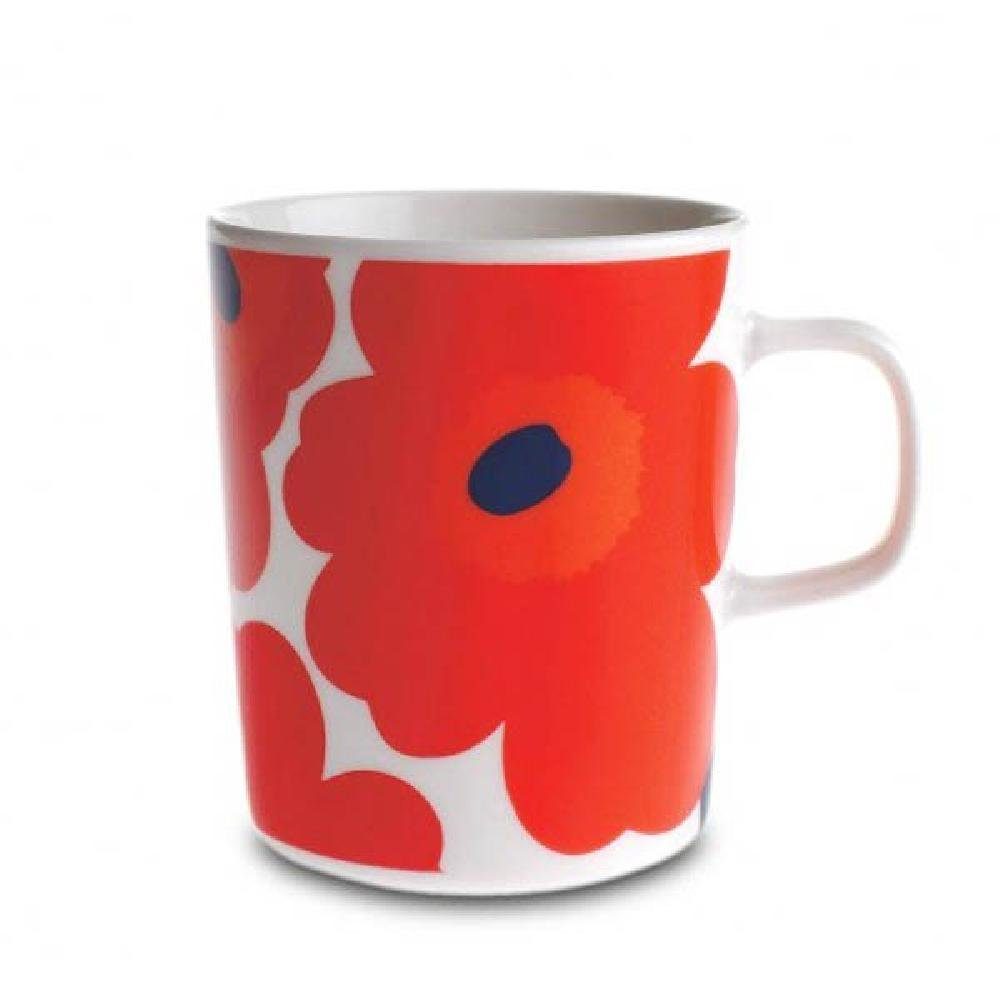 Marimekko Tasse Becher Oiva Unikko Rot-Weiß (Klein)