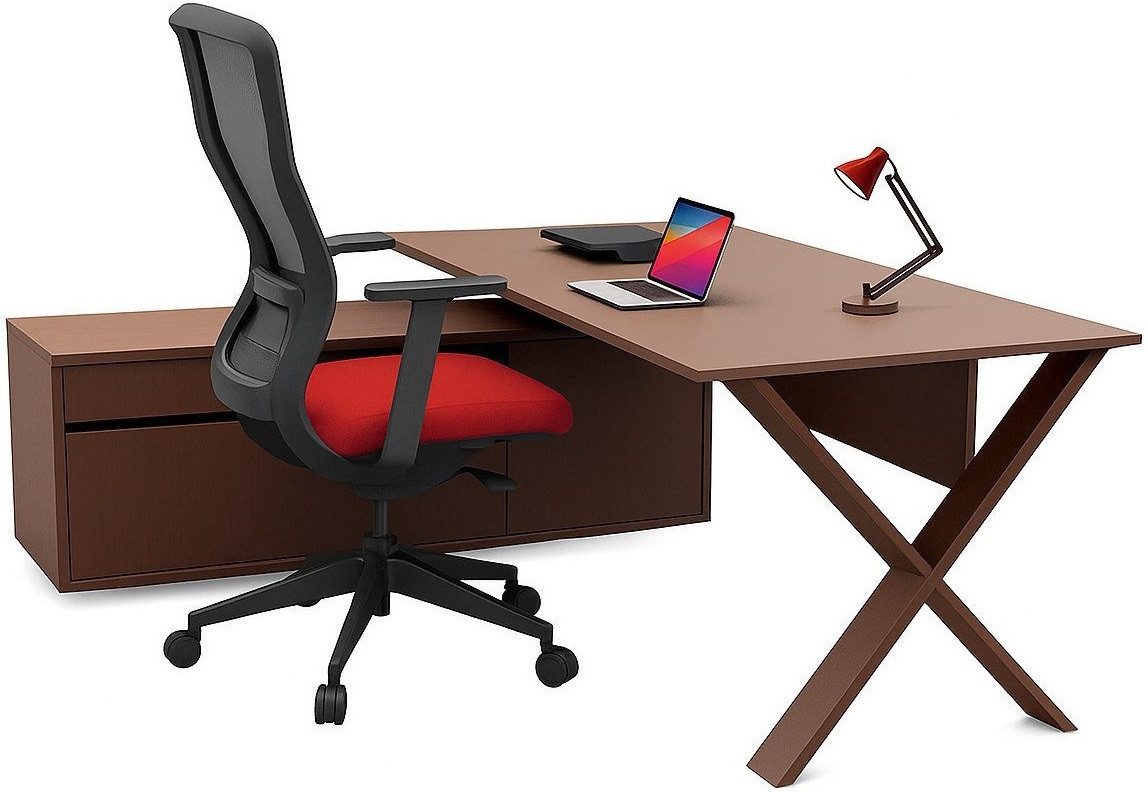 Xlmoebel Eckschreibtisch Arbeitsplatz Tisch Büromöbel Chef Tischstil Designer Schreibbereich (1-St., 1x nur Schreibtisch), Hergestellt in Europa