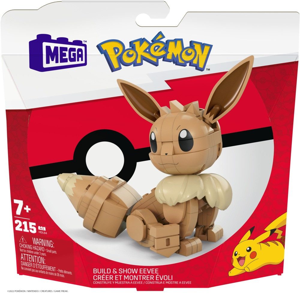 Mattel® MEGA CONSTRUX Bausteine Pokémon Evoli Konstruktionsspielsteine