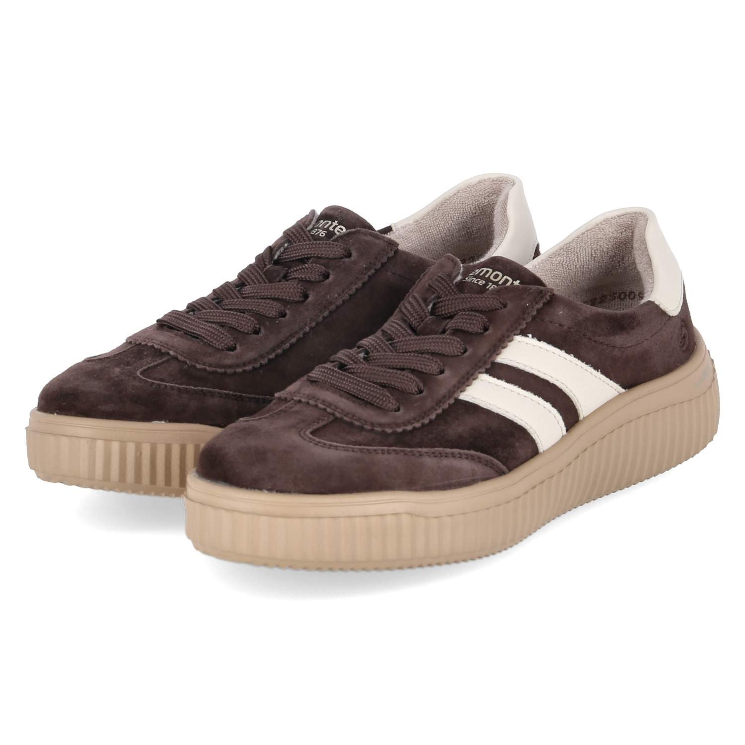 Remonte Remonte D3E00-25 Damen Rauleder brown Schnürschuh