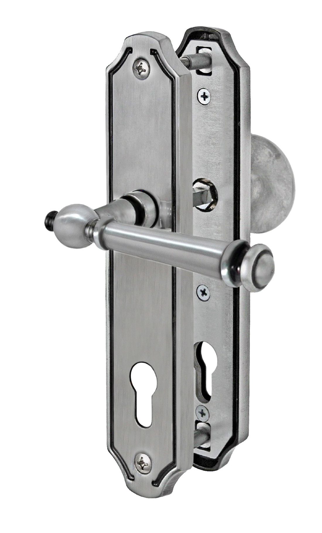 Türbeschlag Haustür Schutzbeschlag Kos LS Stahlgrau günstig online kaufen