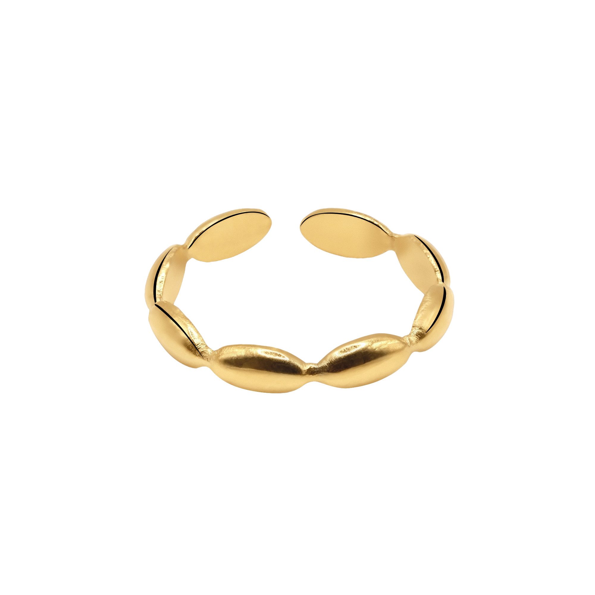 Heideman Fingerring Elaria goldfarben (Ring, 1-tlg., inkl. Geschenkverpackung), größenverstellbarer Ring