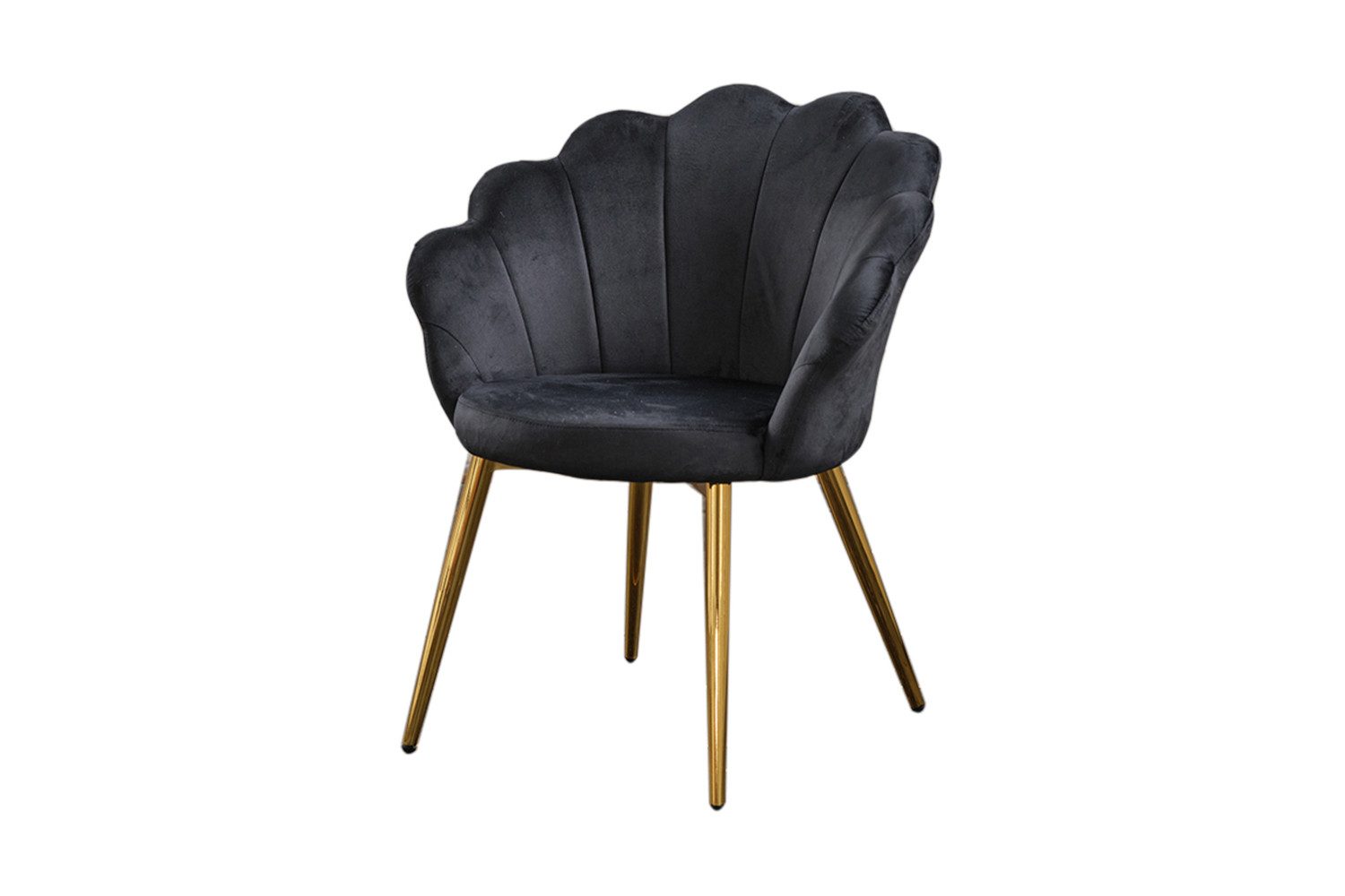 KAWOLA Esszimmerstuhl CARLA, Stuhl Velvet, Fuß günstig online kaufen