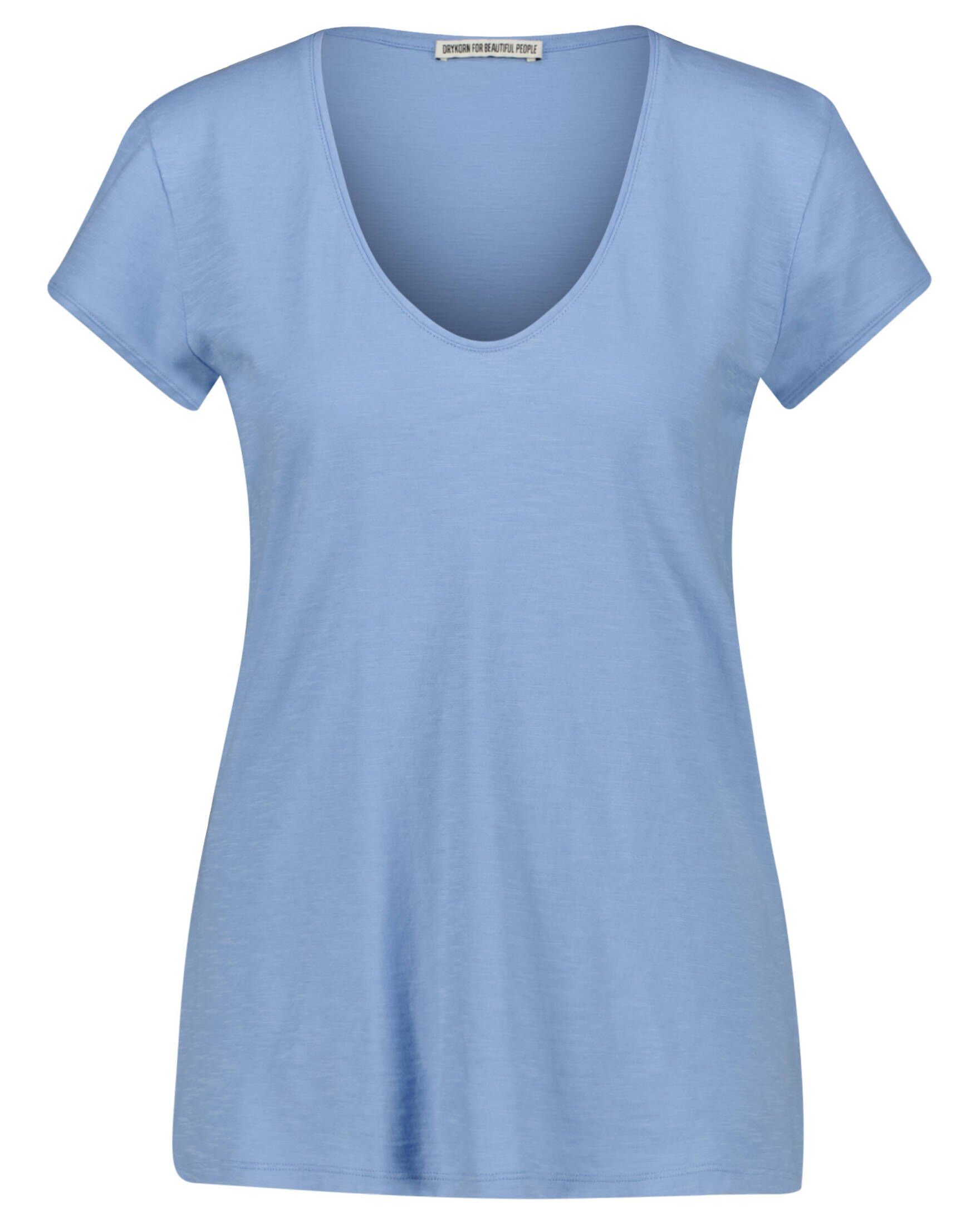 Drykorn T-Shirt Damen T-Shirt AVIVI (1-tlg) blau (51)