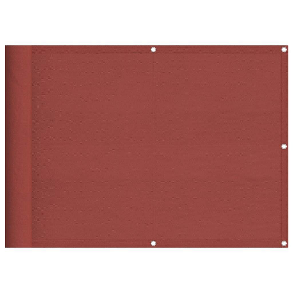 vidaXL Balkonsichtschutz Balkon-Sichtschutz Terrakotta 75x700 cm günstig online kaufen