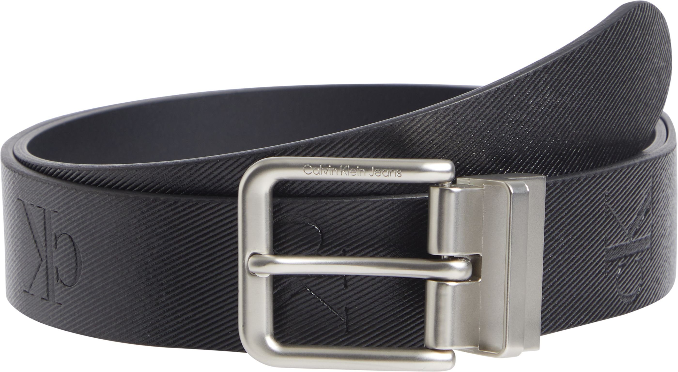 BELT + MONO mit Ledergürtel (Set, 2 Jeans zusätzlicher Gürtelschnalle) Klein Calvin 35MM BUCKLE LTH