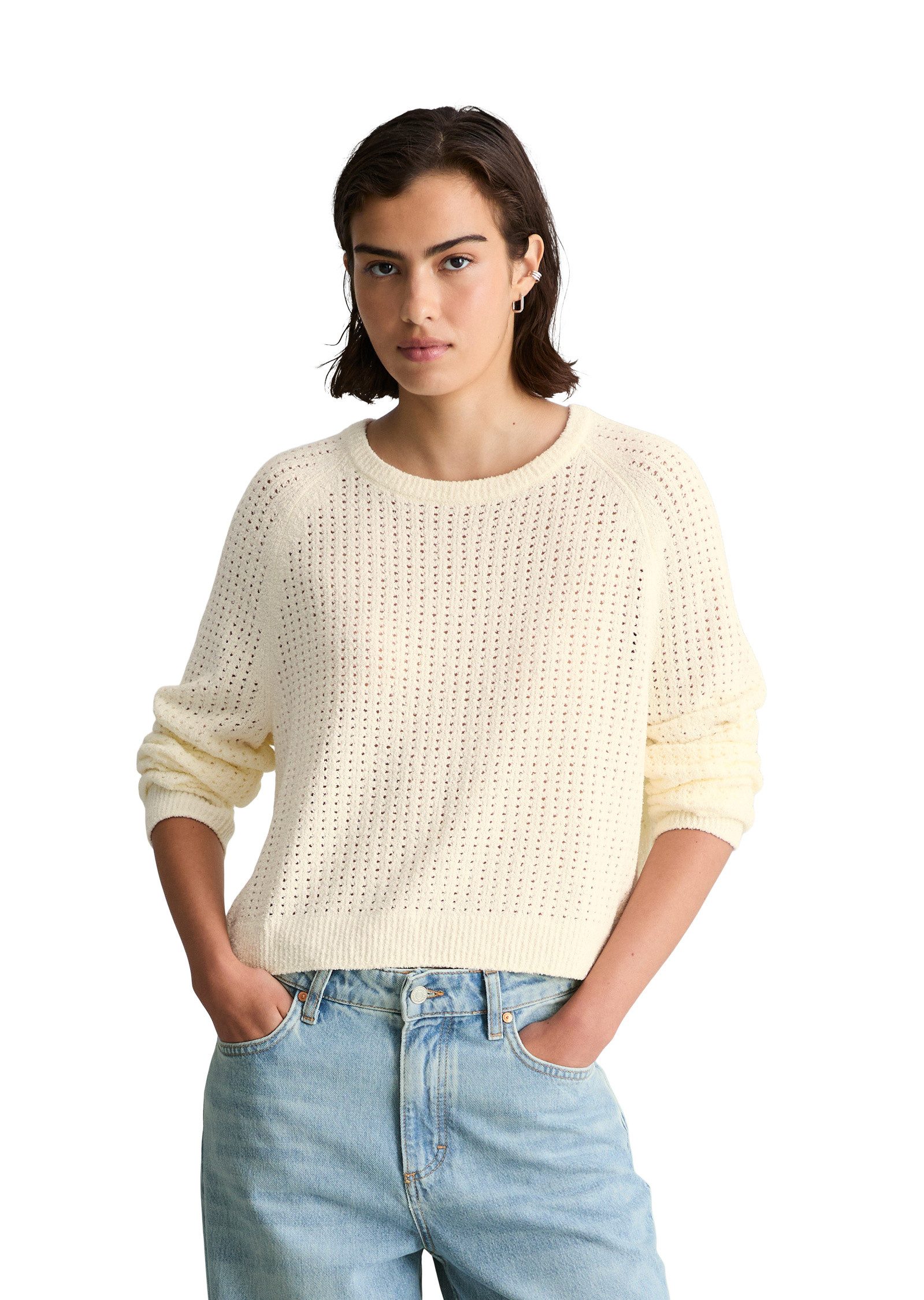 Marc O'Polo DENIM Strickpullover aus weichem Organic Cotton-Mix