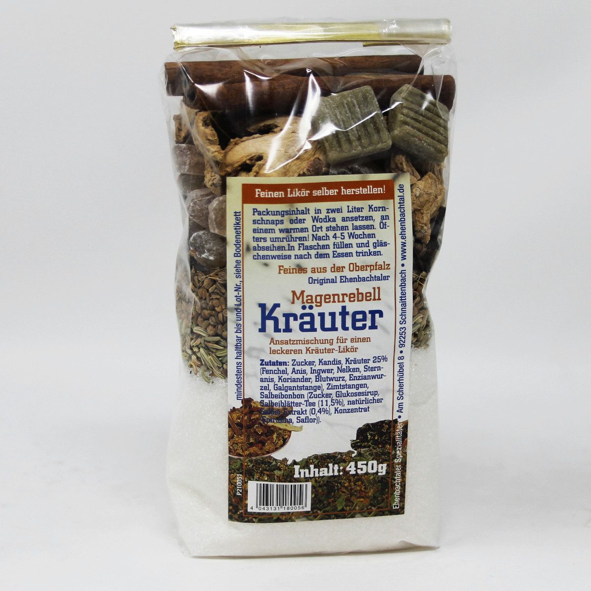 Biller Gewürz, Magenrebell Kräuter Likör Ansatzmischung für Kräuterlikör 450g