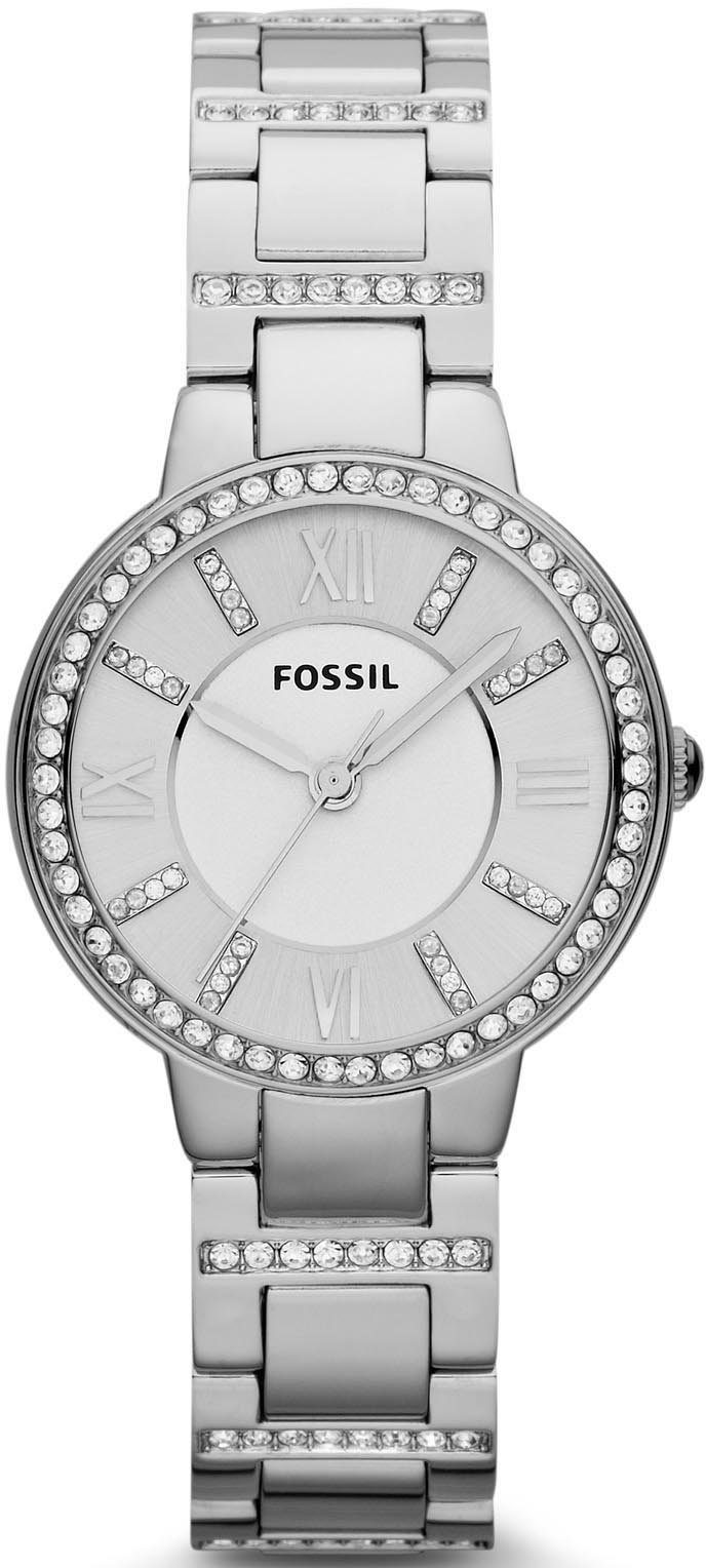 Fossil Quarzuhr VIRGINIA ES3282, Armbanduhr, Damenuhr, Edelstahlarmband günstig online kaufen