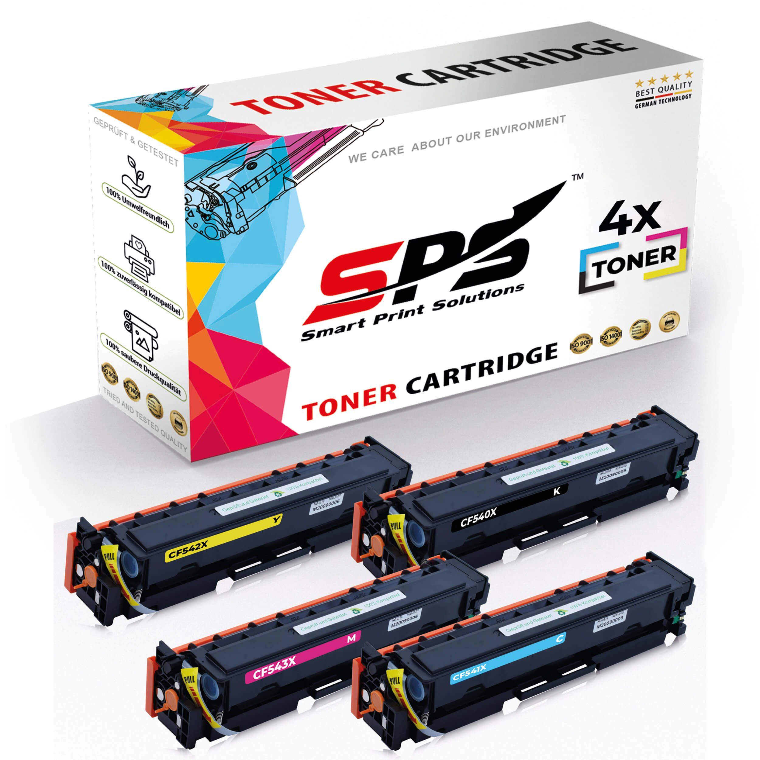 SPS Tonerkartusche 4x 203X Set Kompatibel für HP Color Laserjet Pro MFP M281FDW Toners, (4er Pack)