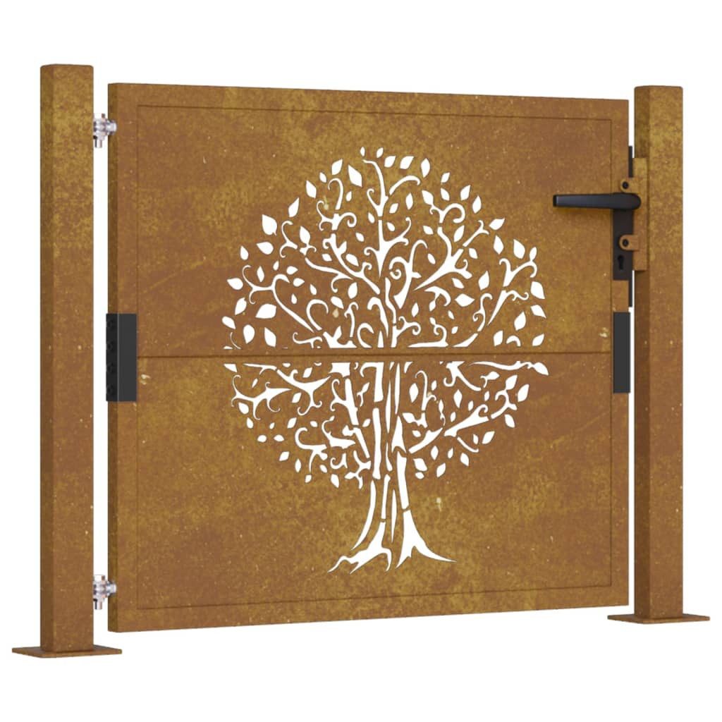 vidaXL Gartentor Gartentor 105x80 cm Cortenstahl günstig online kaufen