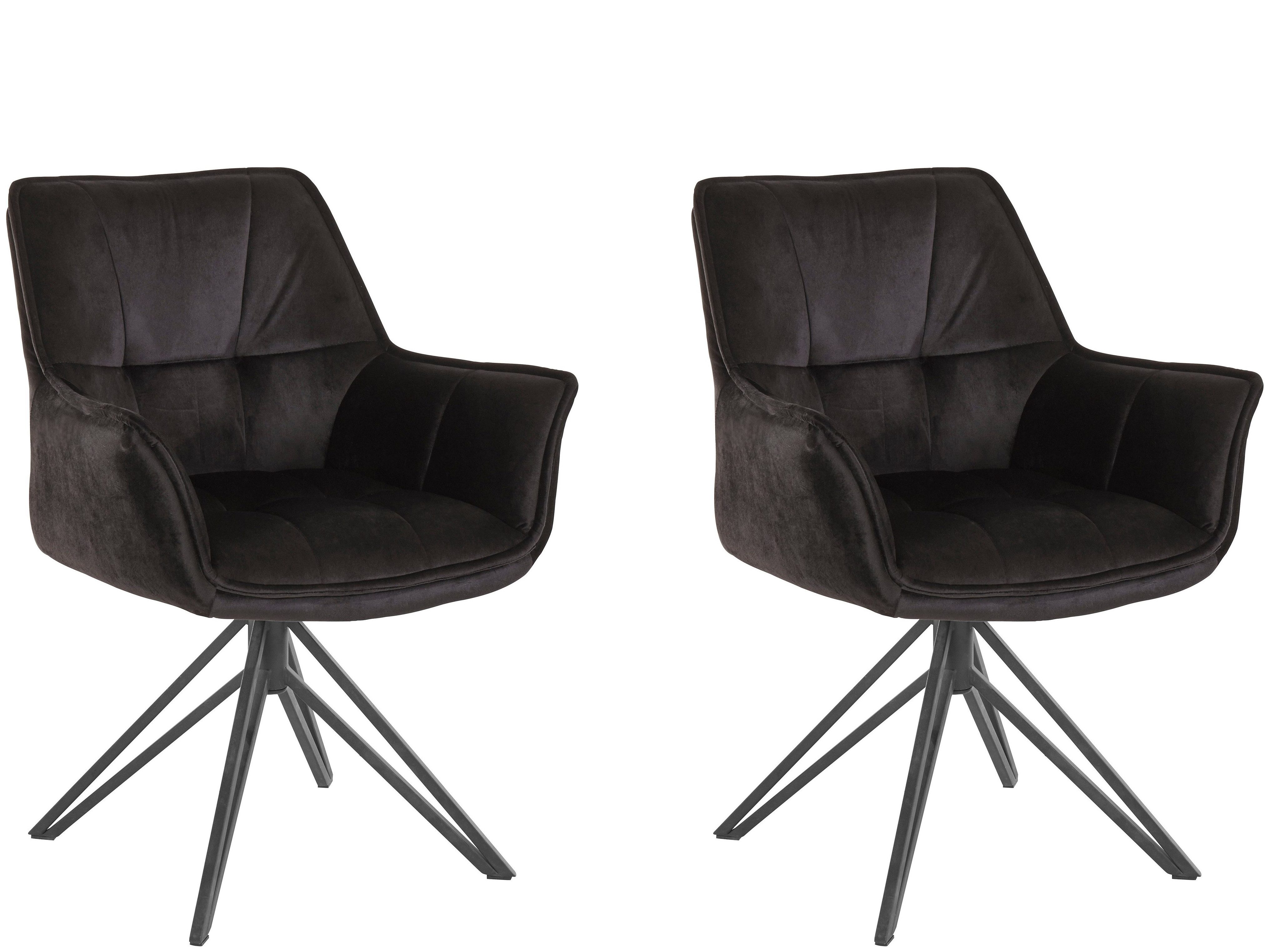 loft24 Armlehnstuhl Hood (Set, 2 St), Esszimmerstuhl mit Armlehne günstig online kaufen