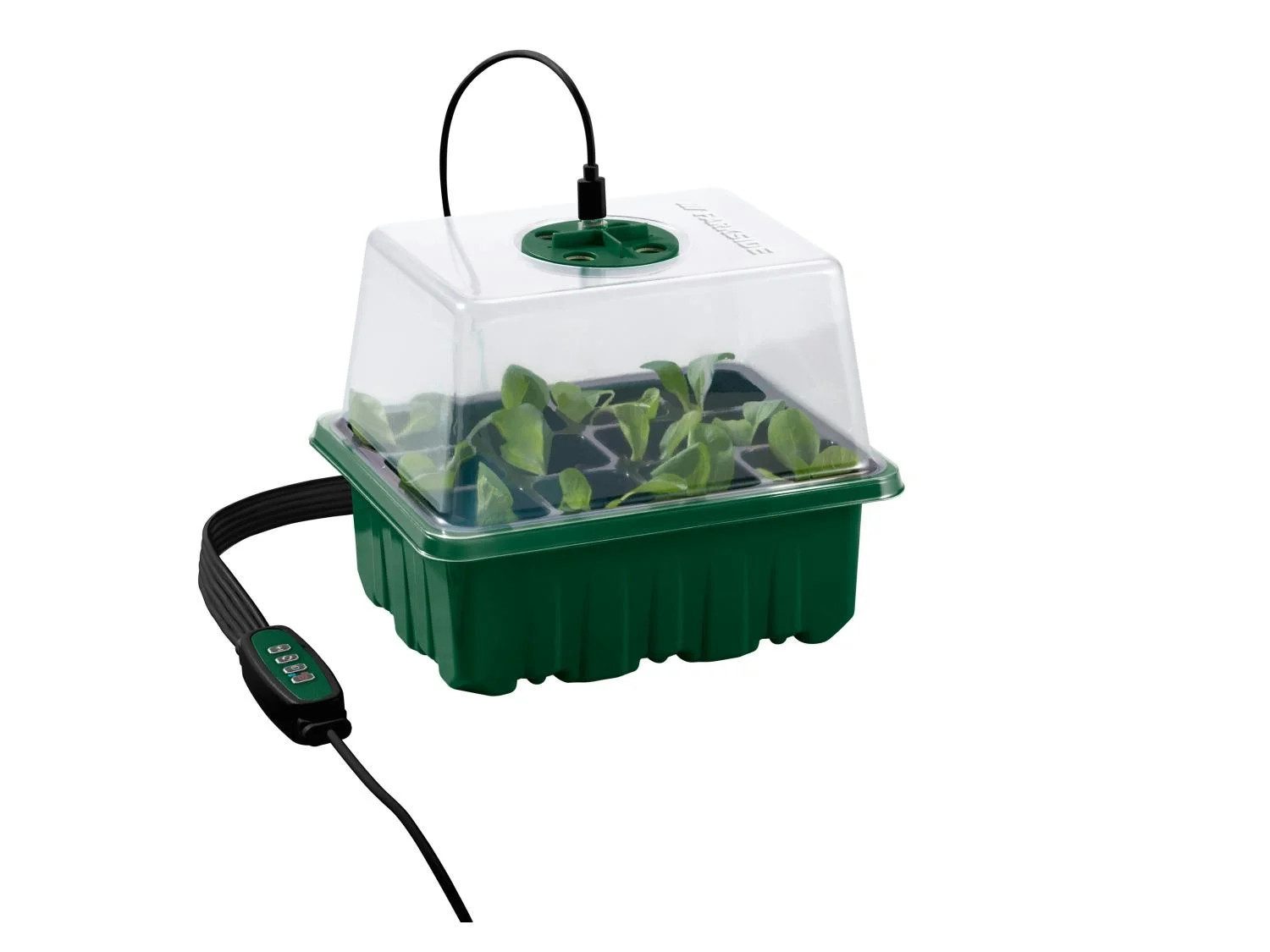 Parkside Anzuchttopf LED Anzuchtkasten Set mit Pflanzenlicht, Mini Gewächshaus (Set, 33 St., 5er-Set), LED Pflanzenlicht mit Timerfunktion – Bild 4 von 5