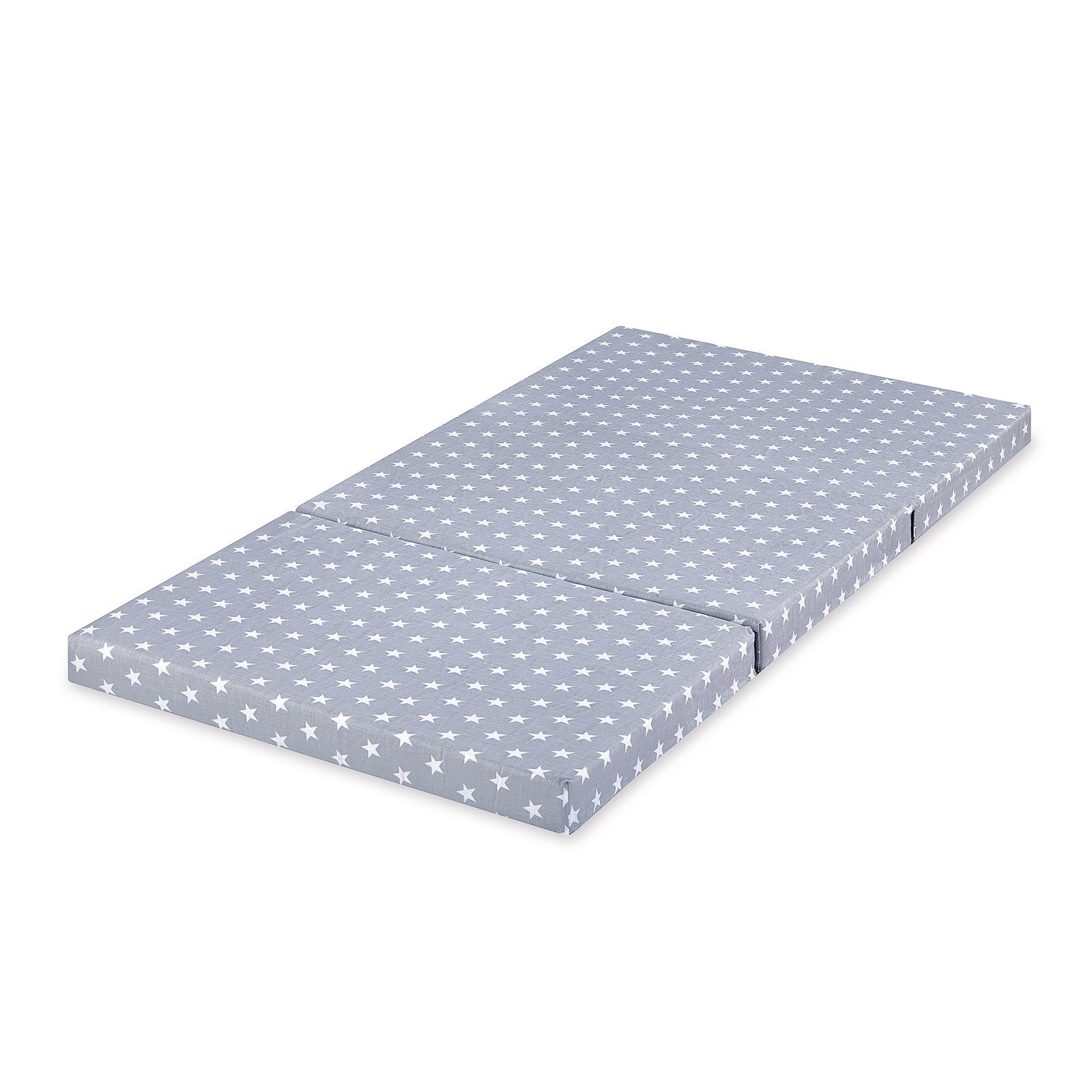 Reisebett-Matratzen Bambini klappbare Reisebettmatratze 120x60 cm Sterne grau faltbar, Bambini – Bild 3 von 5