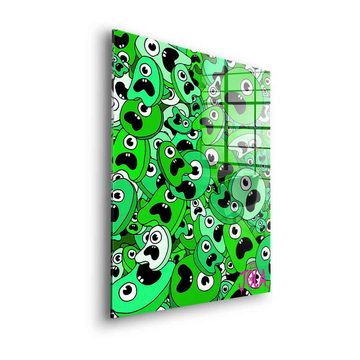 DOTCOMCANVAS® Acrylglasbild Sordins Green - Acrylglas, Acrylglasbild Sordins Green comic Figur grün hochkant