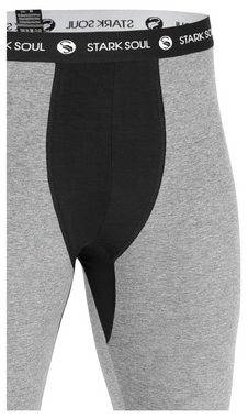 Stark Soul® Lange Unterhose Long John - Lange Unterhose mit weichem Web-Gummibund Logo Webbund