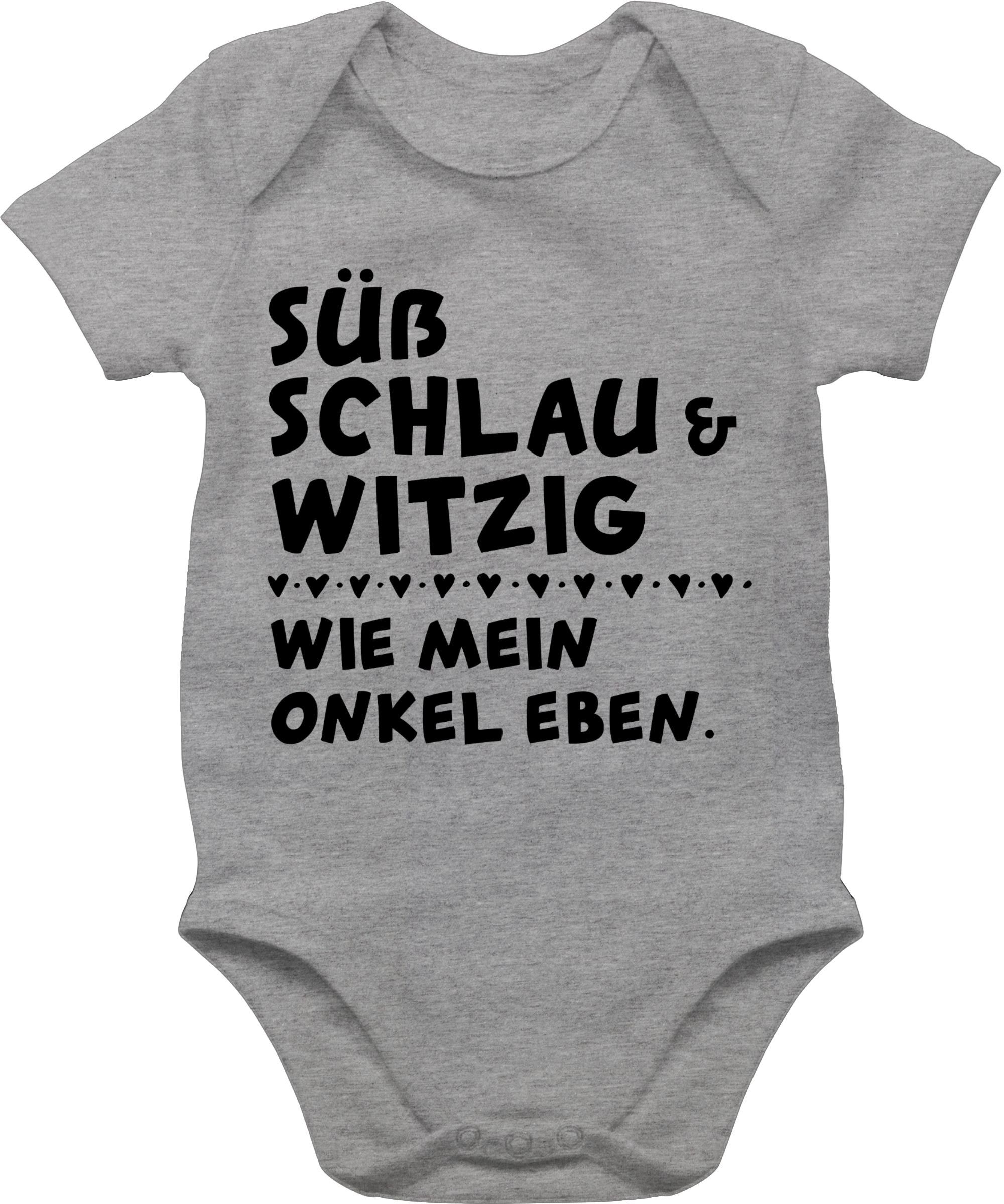 Shirtracer Shirtbody »Süß schlau und witzig wie mein Onkel eben