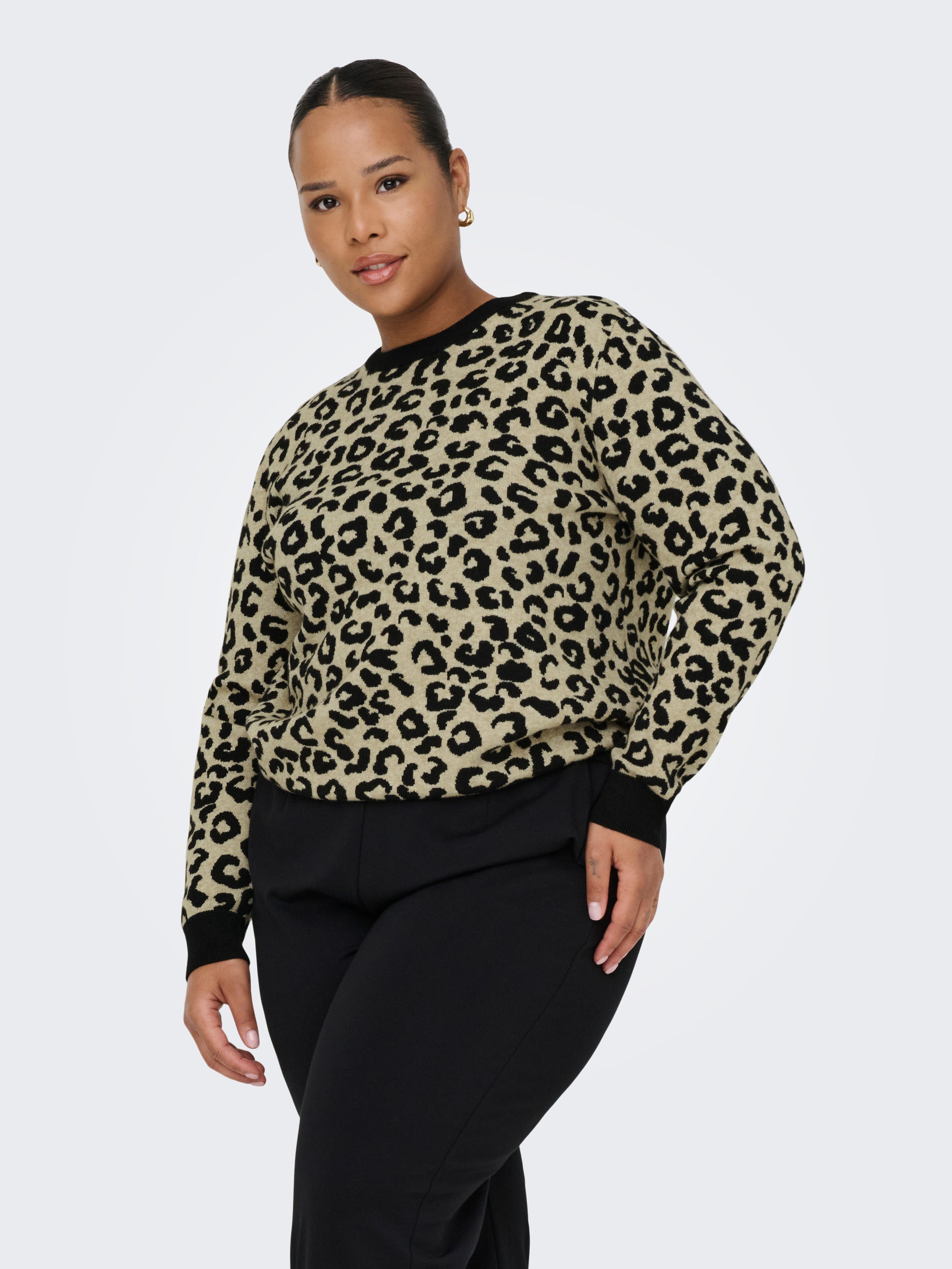 ONLY CARMAKOMA Rundhalspullover CARIBI JQ LS O-NECK KNT günstig online kaufen