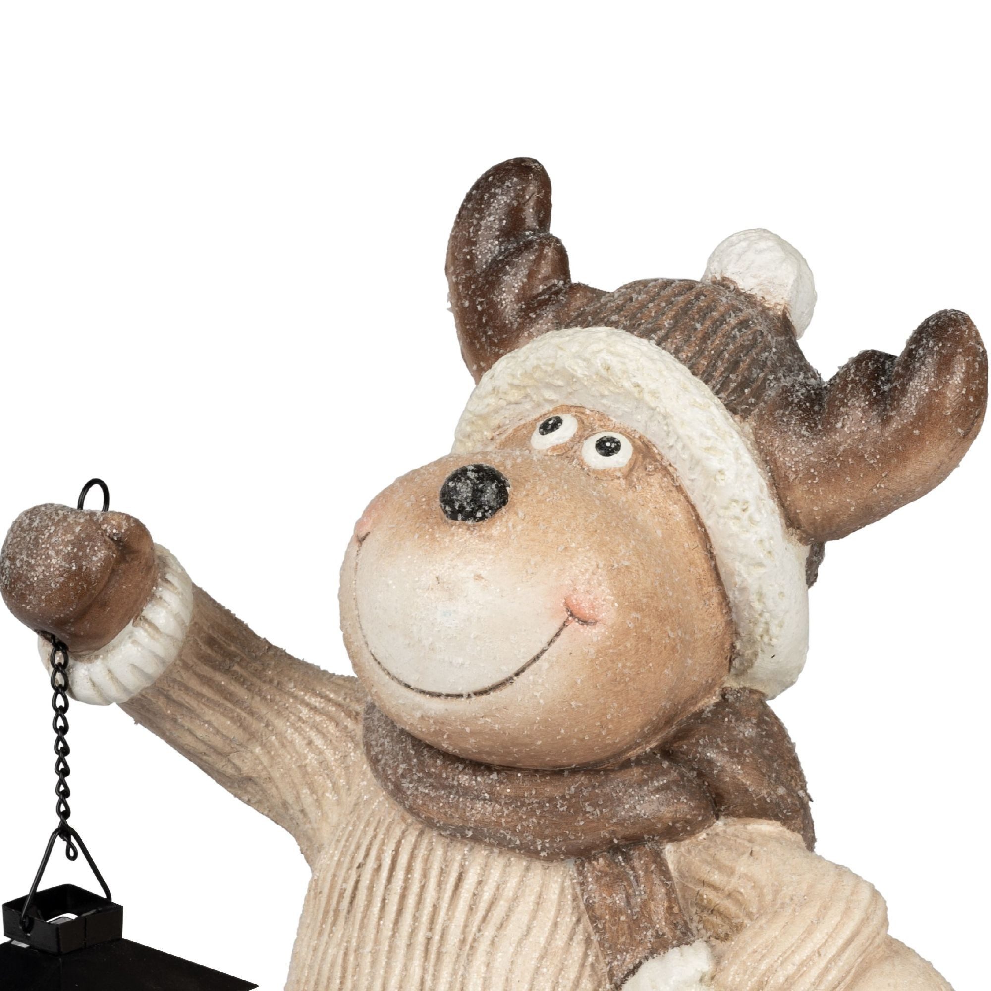 formano Dekofigur Winterzeit, Farbe: Creme, Motiv: Elch günstig online kaufen