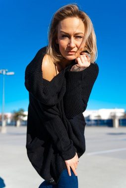 Missy Rockz Hoodie COZY ON Oversized Sweater just black