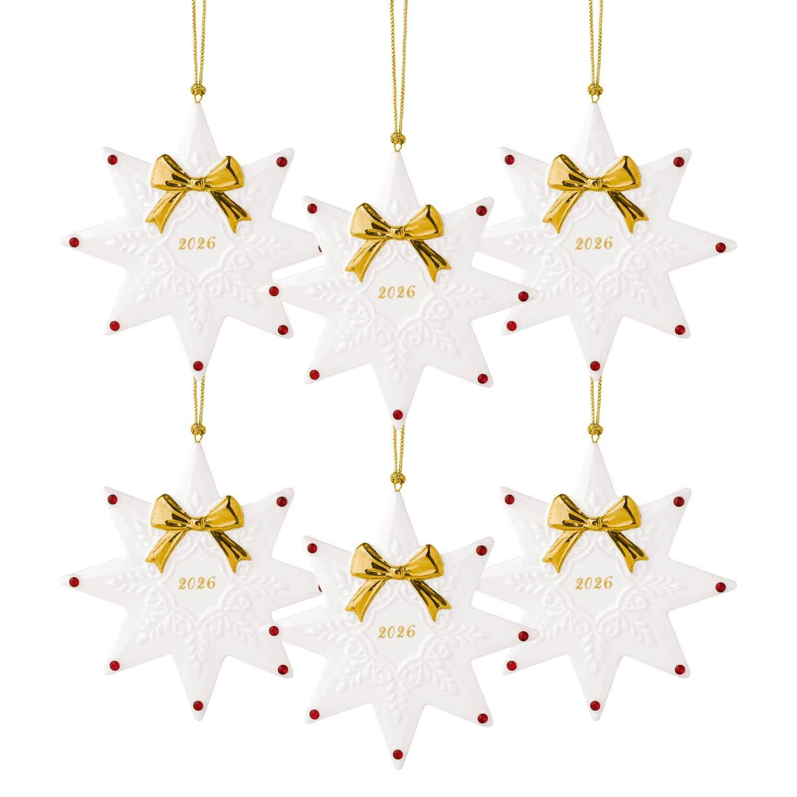 Villeroy & Boch Dekoobjekt Christmas Classics Ornamente Stern 2026 (6 St., 6er Set)