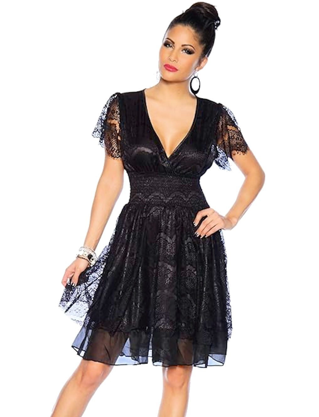 Abendkleid Spitzenkleid Abendkleid Cocktailkleid Partykleid A-Linie Clubkleid