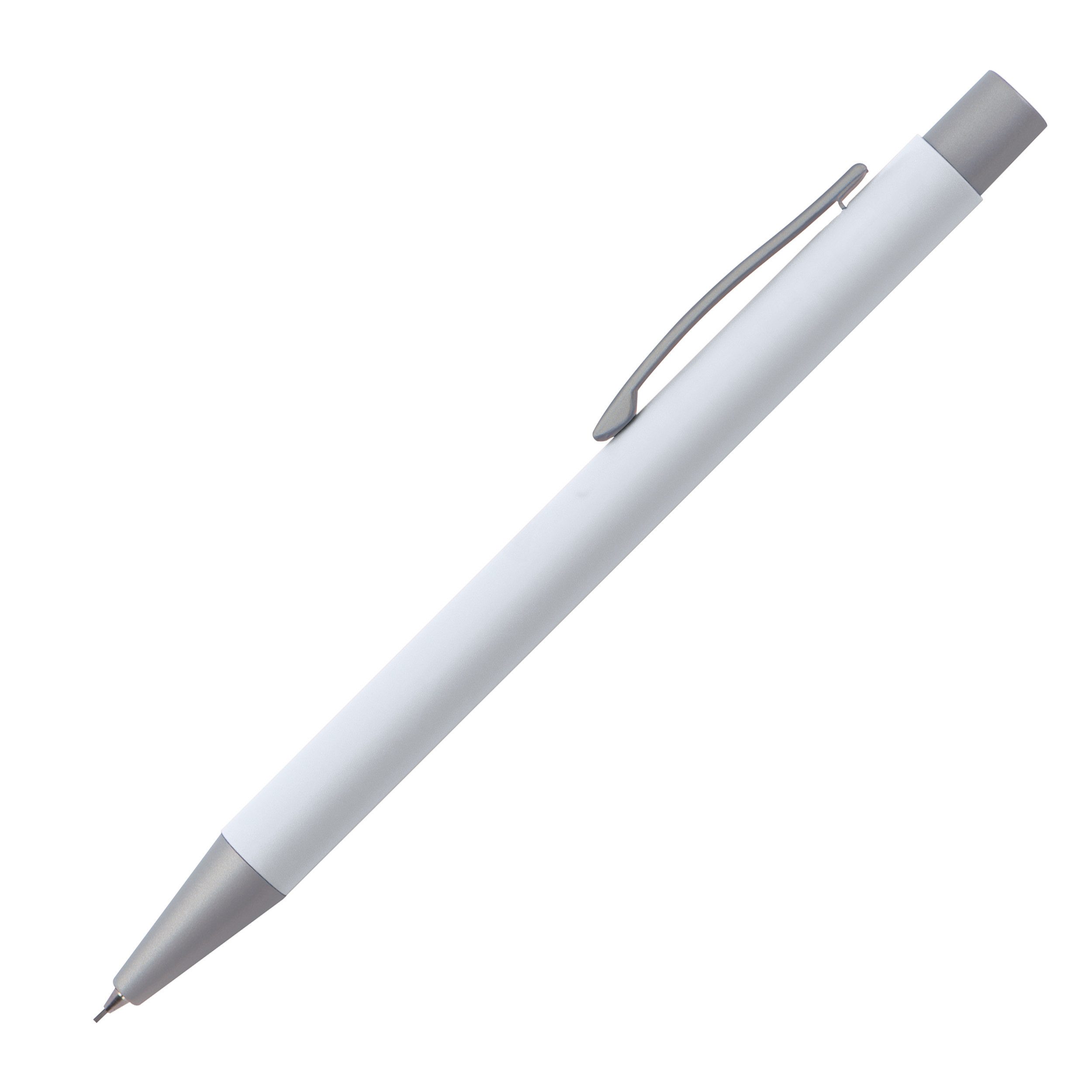 Easy Gifts Druckbleistift Druckbleistift aus Metall / Farbe: weiß