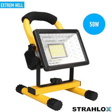 MAVURA LED Scheinwerfer STRAHLOX Arbeitsscheinwerfer Flutlicht Scheinwerfer Arbeitsleuchte, Batteriebetriebene Outdoor Arbeitslampe Akku Camping, Baustrahler