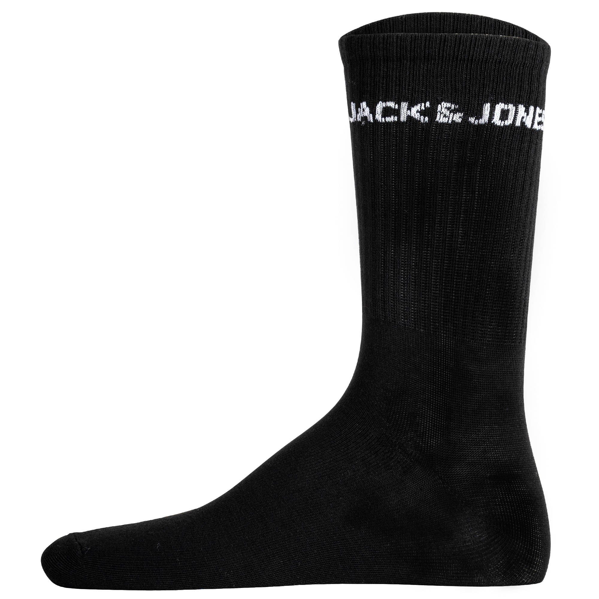 Jack & Jones Sportsocken Herren Socken 12er Pack Baumwolle JACLOGO 12 PACK (Packung, 12er Pack)
