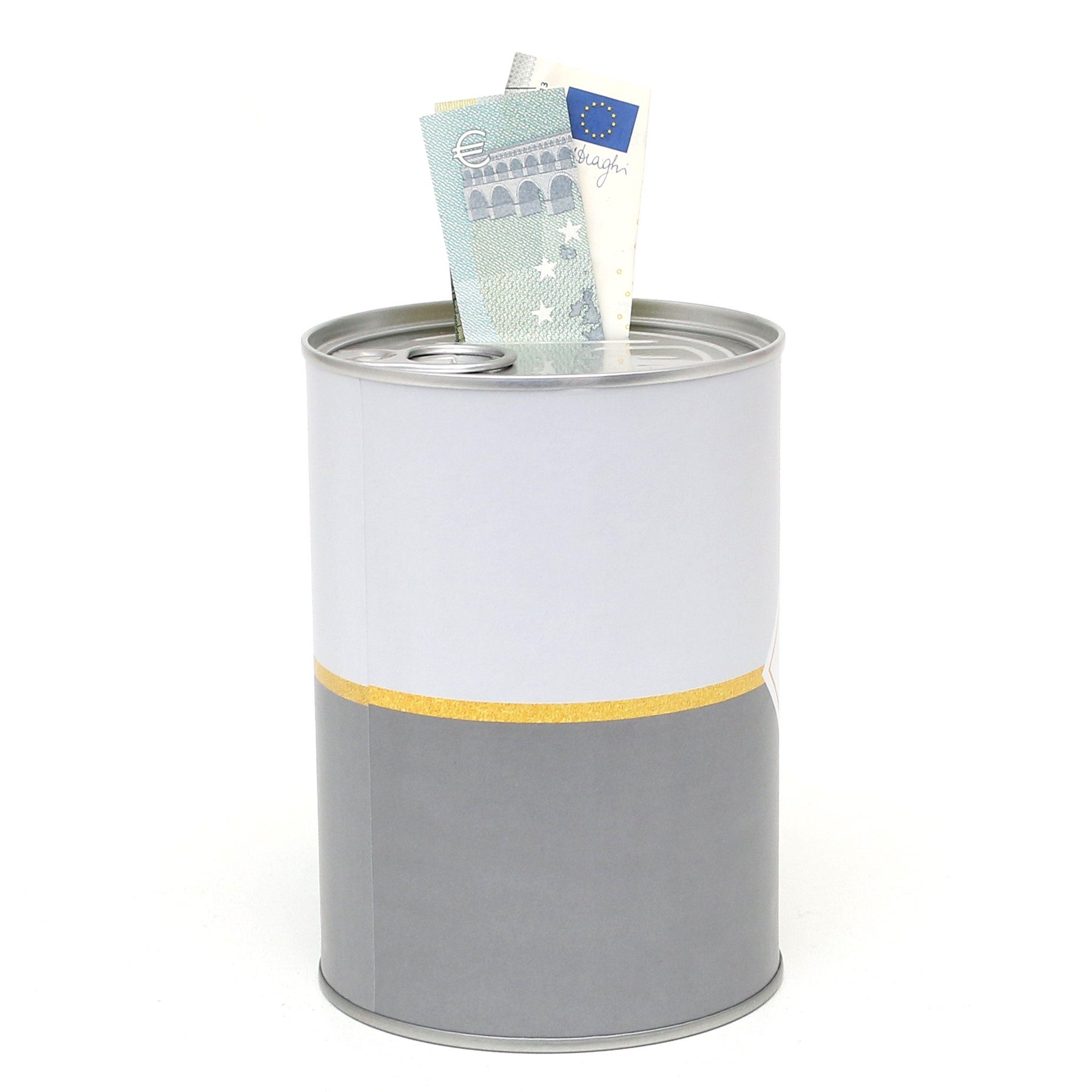Dekohelden24 Spardose Metall-Spardosen - in Konservendose-Design günstig online kaufen