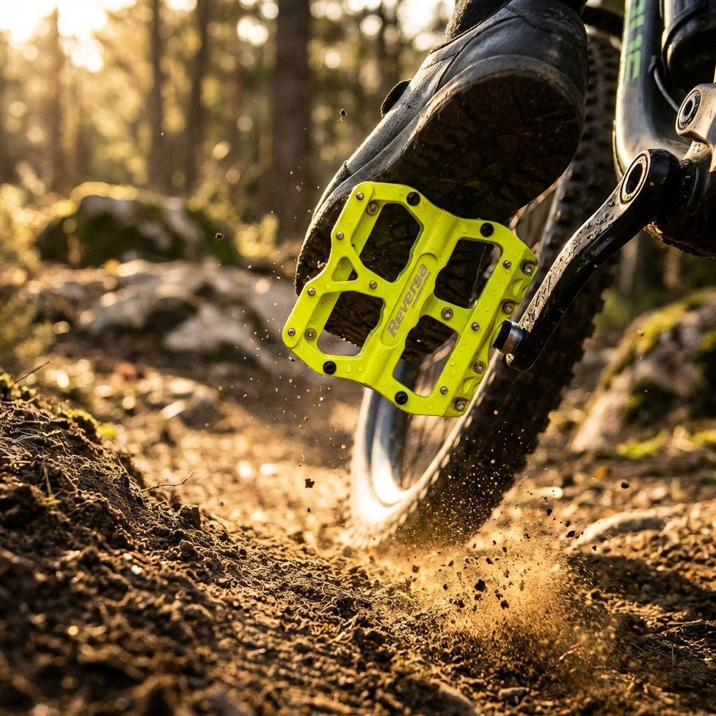 Reverse Plattformpedale Reverse Pedal MTB Escape AL6061 Neon-Yellow